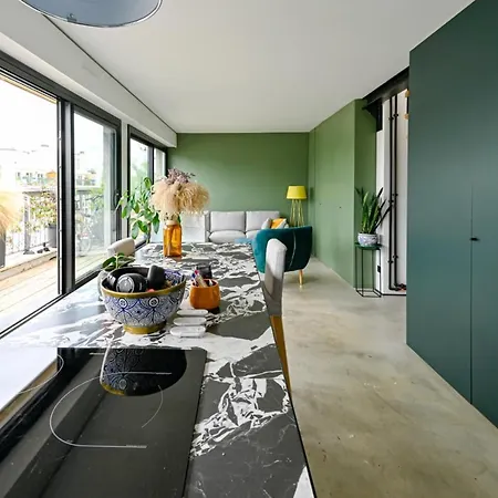 Splendid With Rooftop Near La Villette Appartement