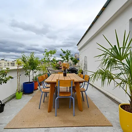 Splendid With Rooftop Near La Villette Appartement