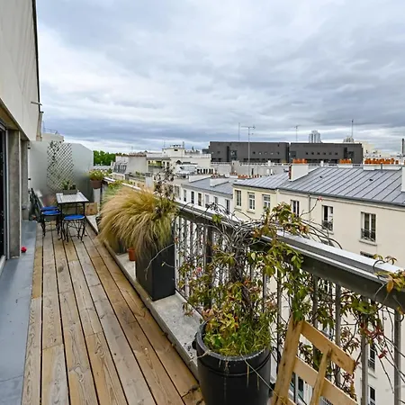 Appartement Splendid With Rooftop Near La Villette *