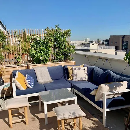 Appartement Splendid With Rooftop Near La Villette Parijs